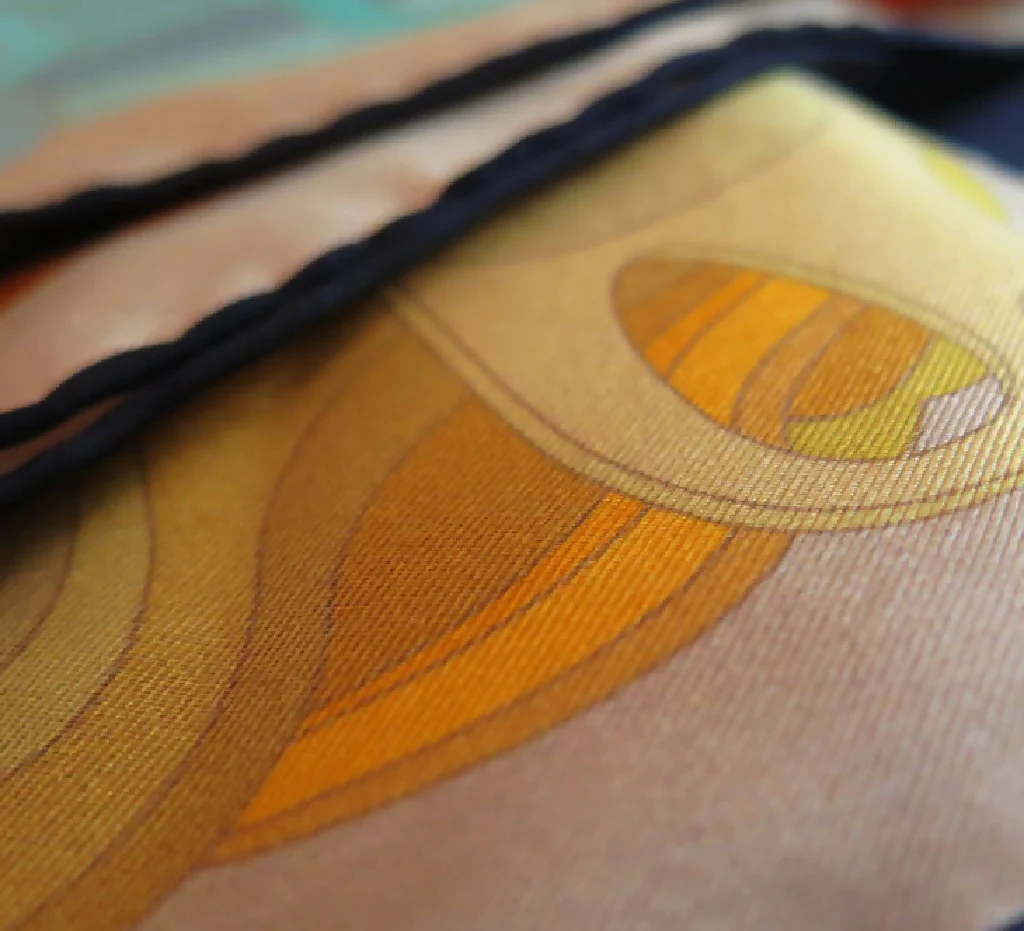 Hand Rolled Silk Square | Pure Silk Twill | Encryption - Image 3
