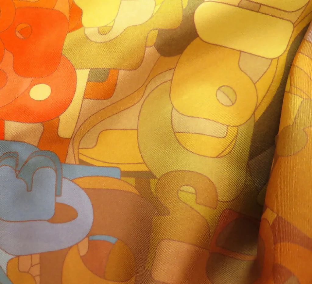 Hand Rolled Silk Square | Pure Silk Twill | Encryption - Image 5