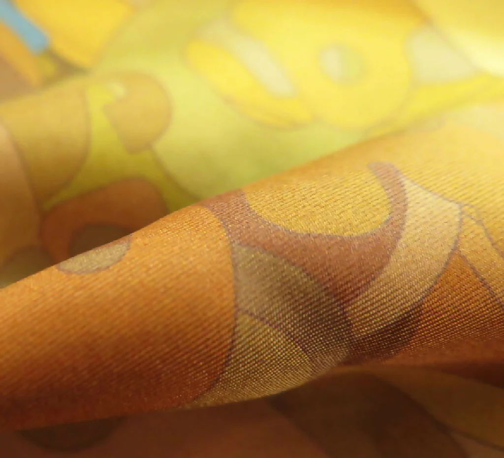 Hand Rolled Silk Square | Pure Silk Twill | Encryption - Image 6