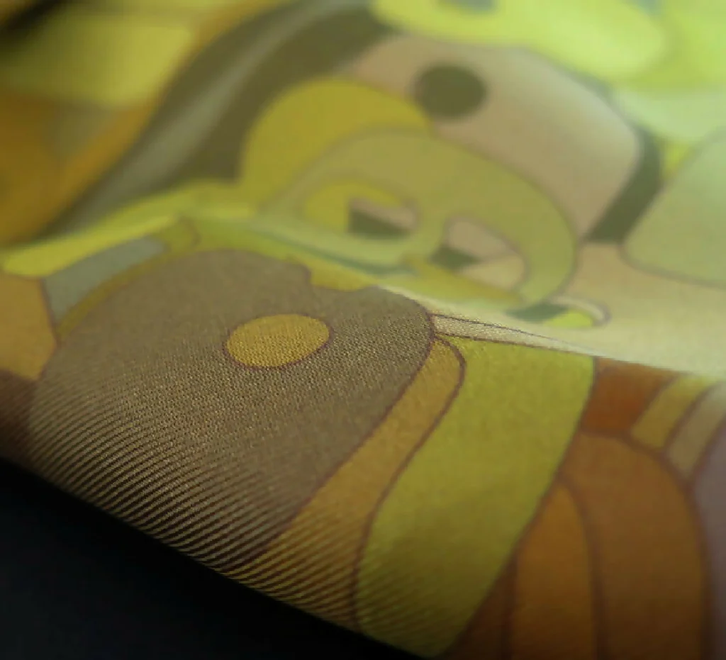 Hand Rolled Silk Square | Pure Silk Twill | Encryption - Image 7