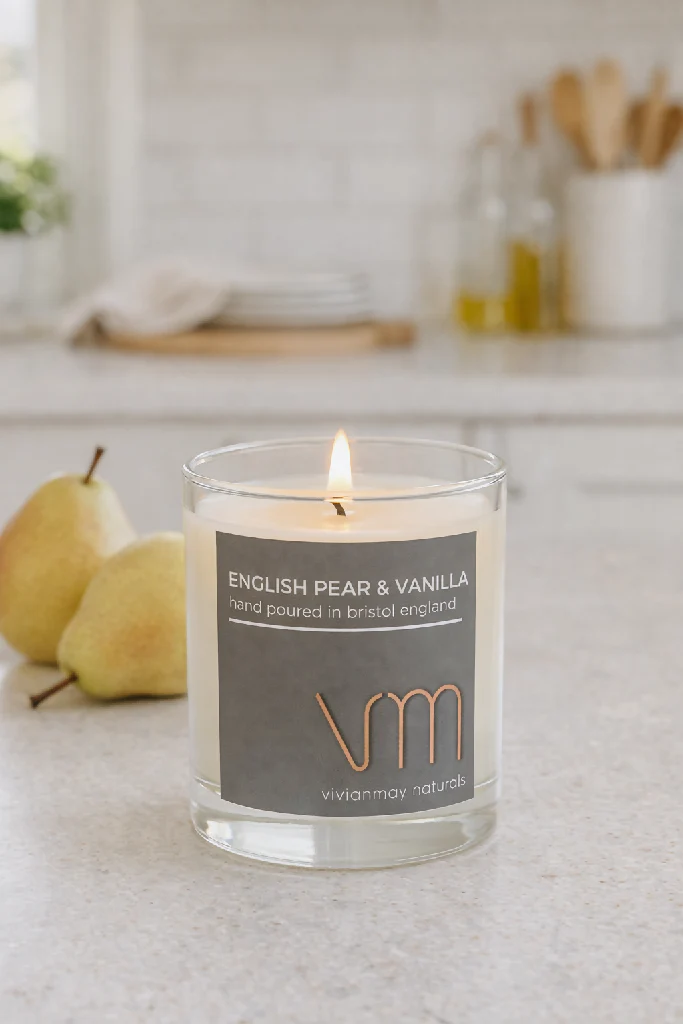 English Pear and Vanilla Soy Candle - Image 4