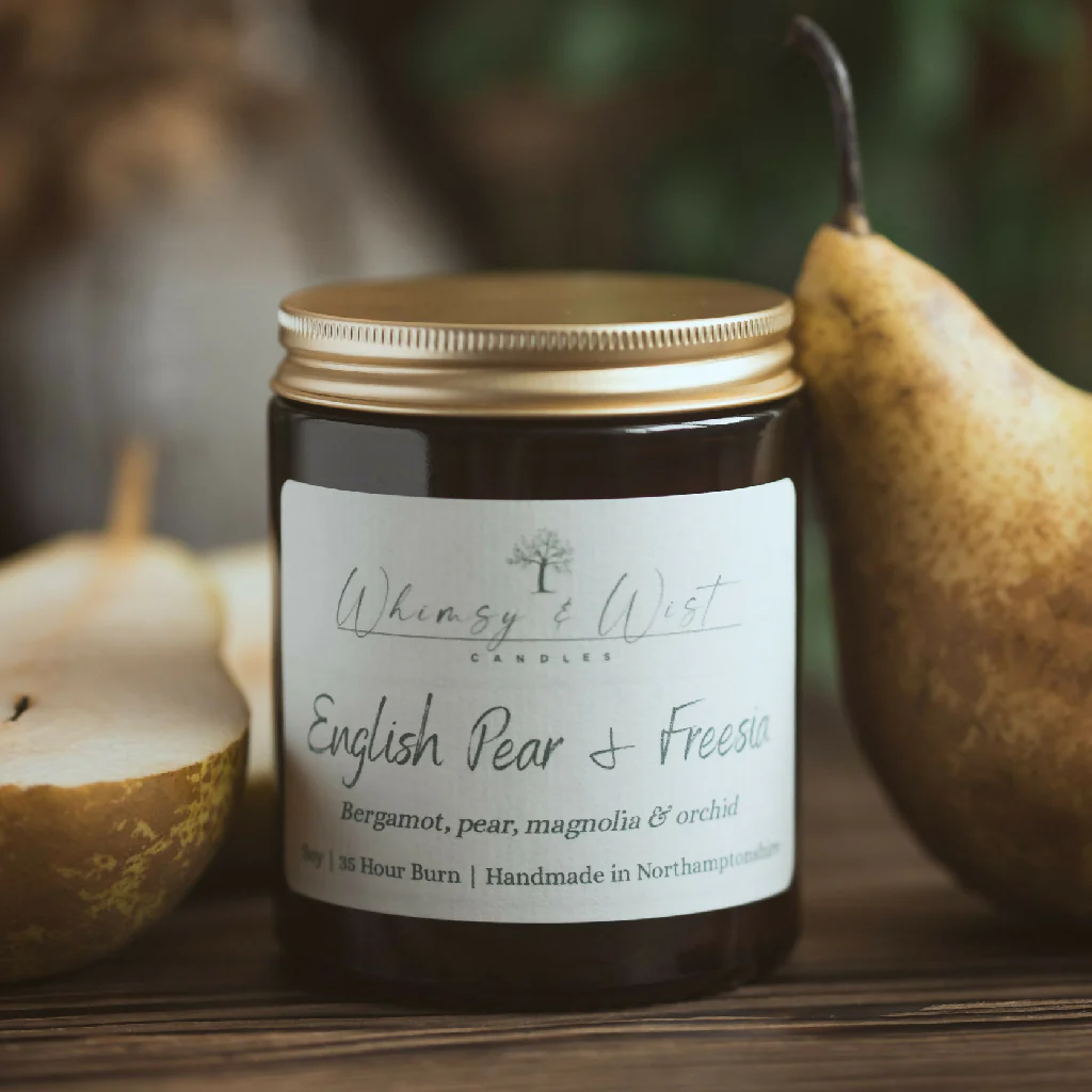 English Pear & Freesia Soy Scented Candle