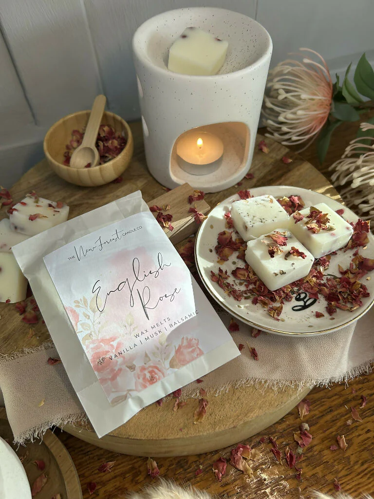 English Rose Botanical Wax Melts, Valentines Day Wax Melts - Image 5