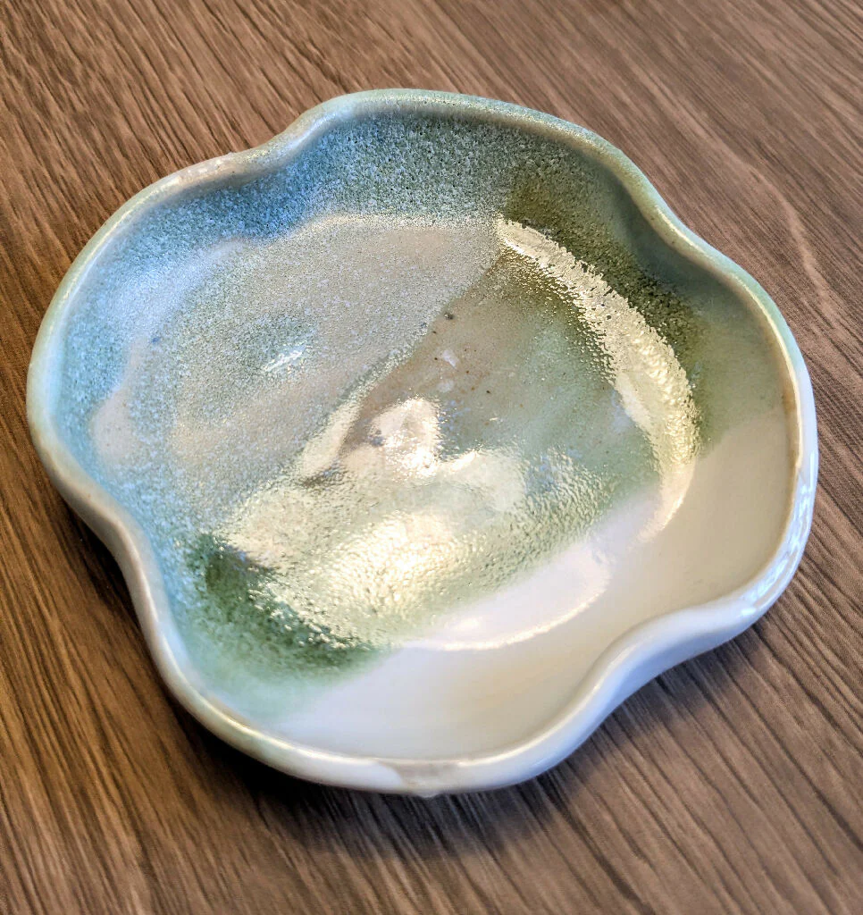 ESPRESSO SET of 2 cups and saucers - Lichen Green - Image 7