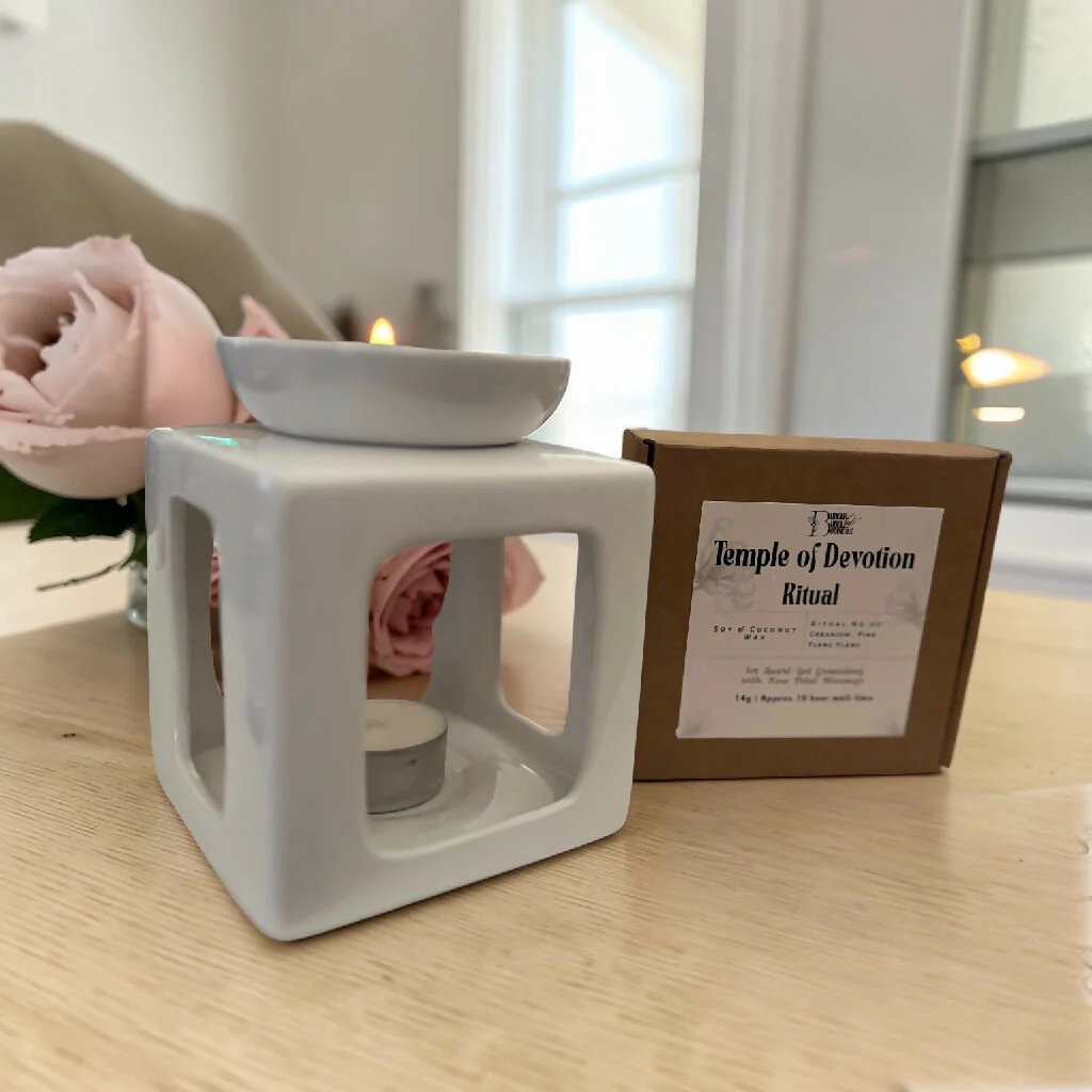 Essential Oil Wax Melts Temple of Devotion Geranium | Pine |Ylang Ylang with Rose Petals - Image 3