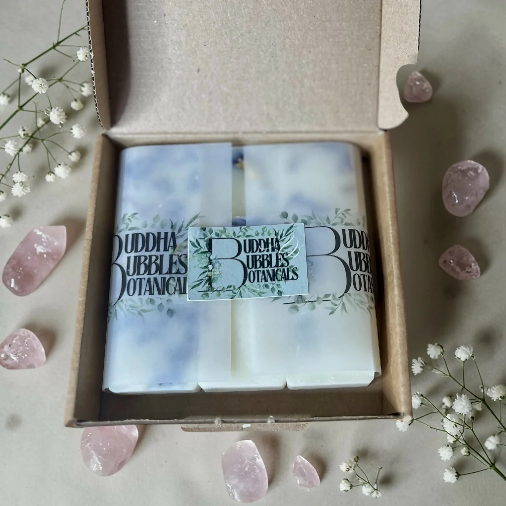 Essential Oil Wax Melts Temple of Devotion Geranium | Pine |Ylang Ylang with Rose Petals - Image 4