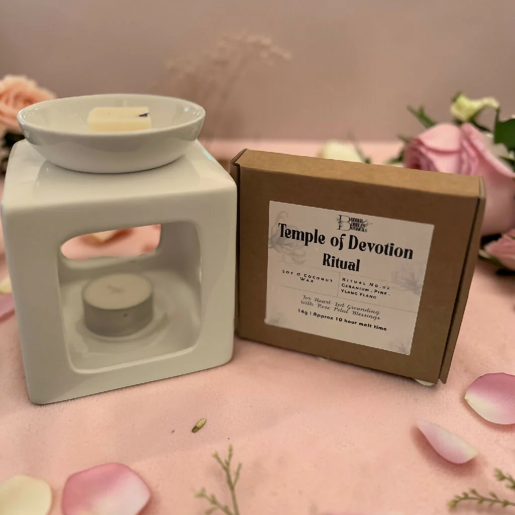 Essential Oil Wax Melts Temple of Devotion Geranium | Pine |Ylang Ylang with Rose Petals - Image 5
