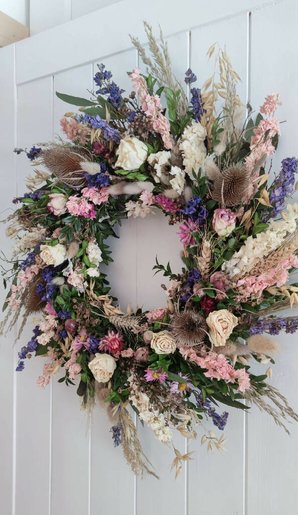 Everlasting Wreath made from Dried Flowers - Custom Made - Image 3