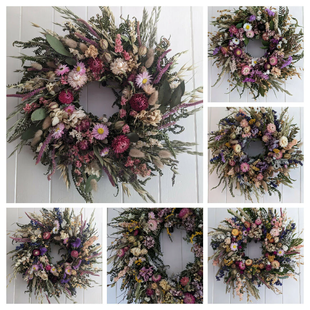 Everlasting Wreath made from Dried Flowers - Custom Made - Image 6