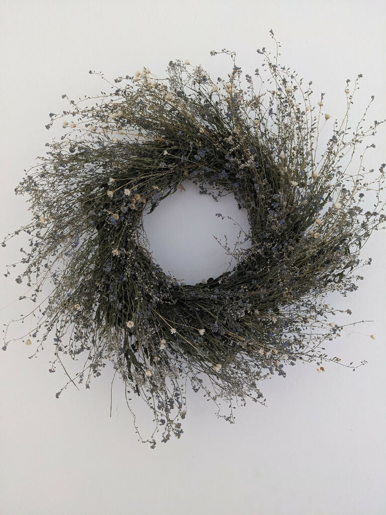 Forget Me Not Everlasting Handmade Wreath