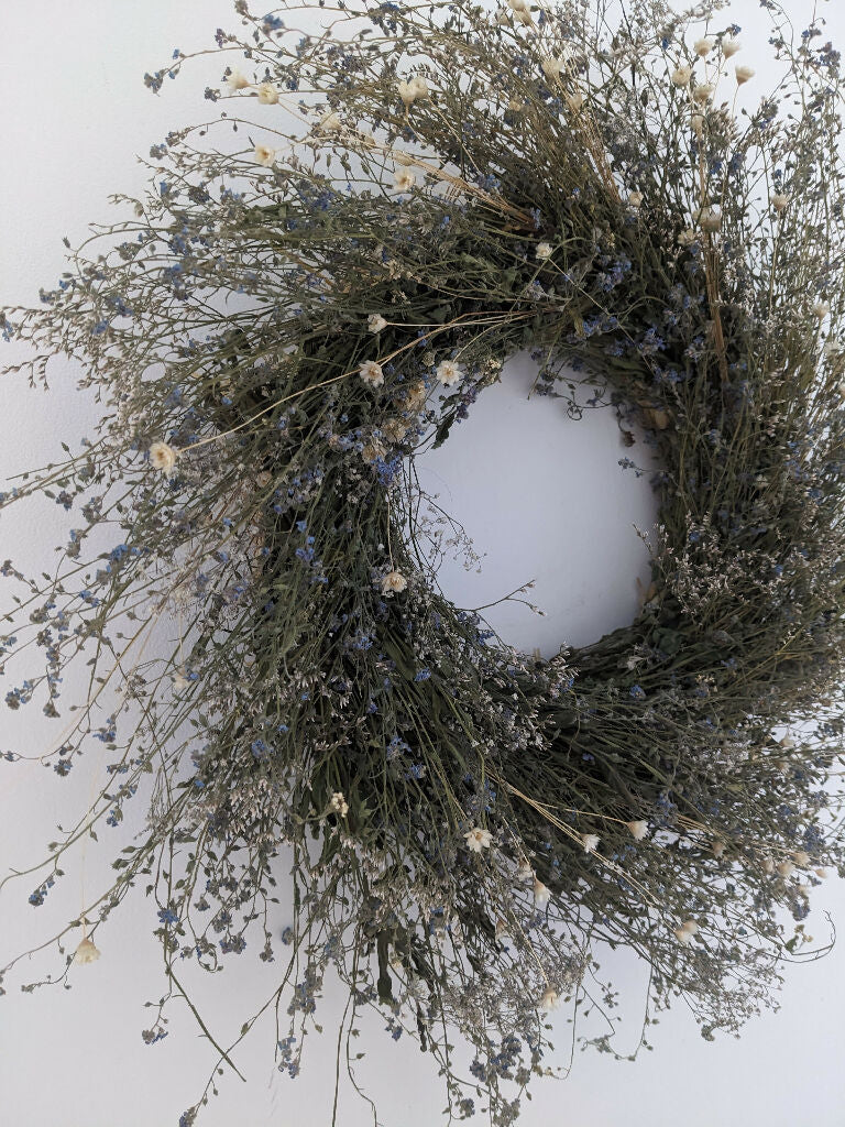 Forget Me Not Everlasting Handmade Wreath - Image 2