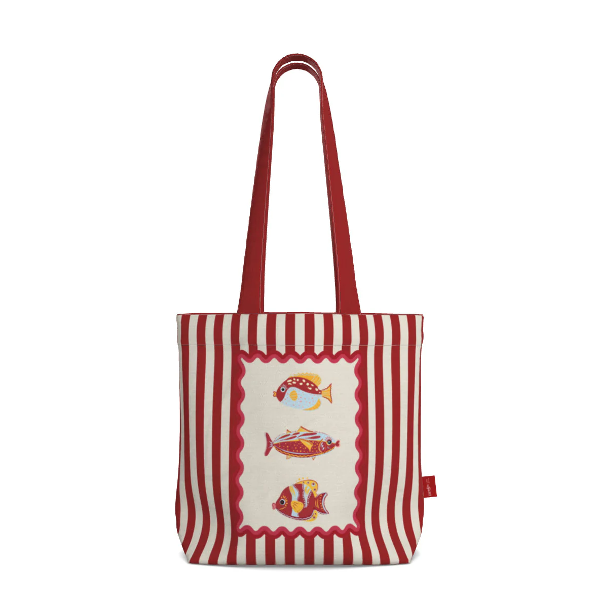 Everyday Tote Bag, Sardines Shopper "La Mer Collection" - Image 4