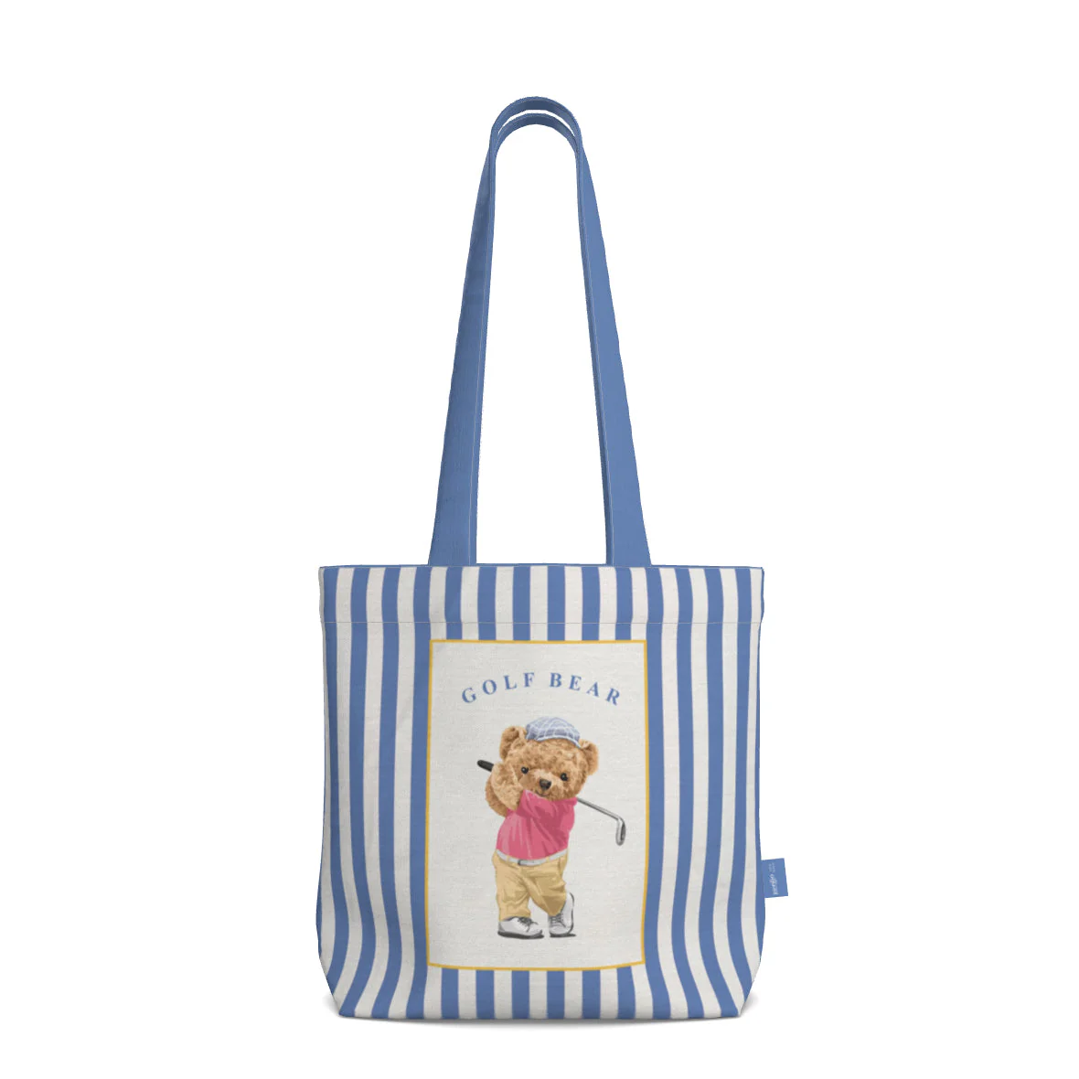 Everyday Tote Bag, The Golf Bear Canvas Shopper - Image 2