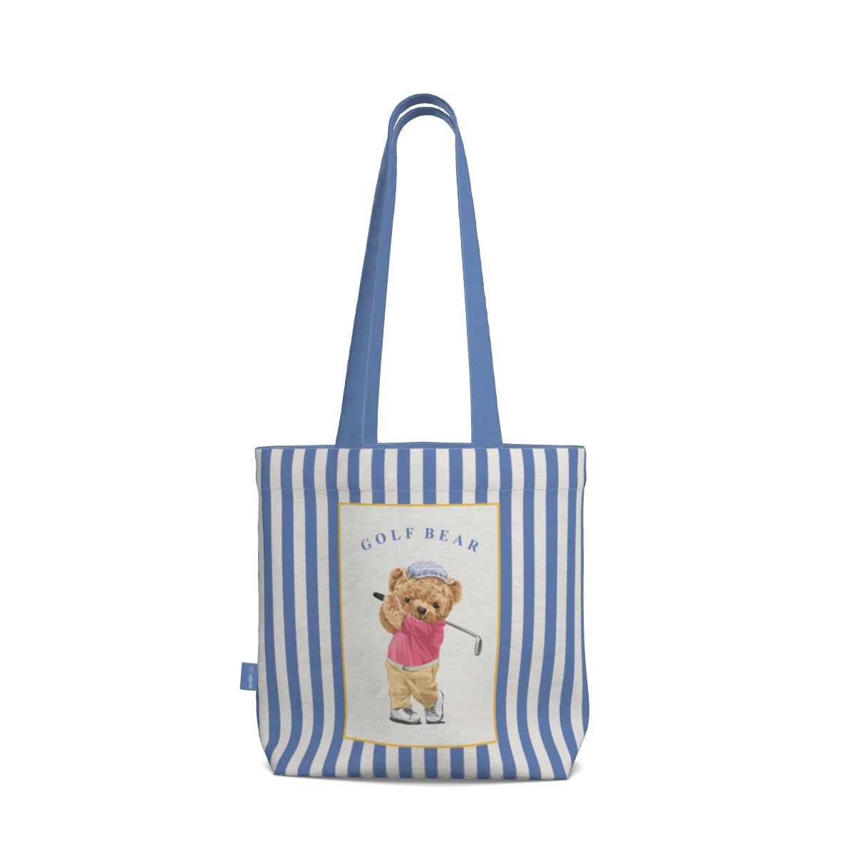 Everyday Tote Bag, The Golf Bear Canvas Shopper - Image 3