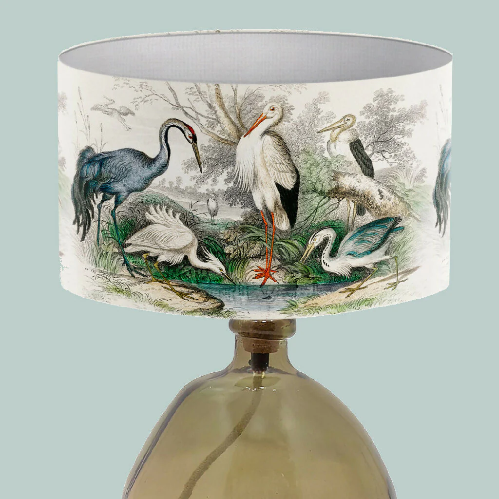 Exotic Bird Print Lampshade - Image 3