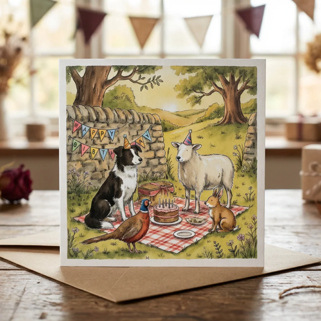 Farm Friends Birthday Card