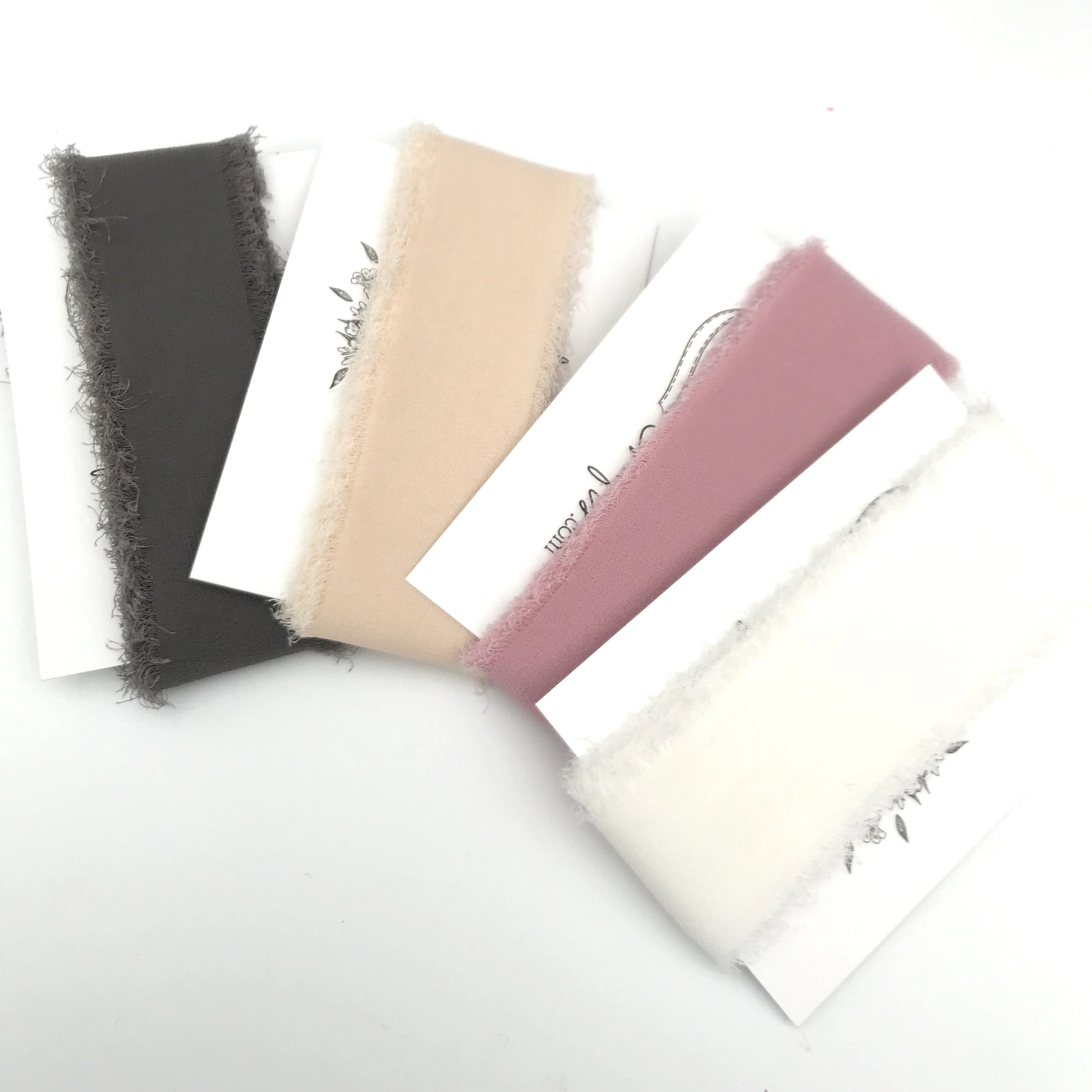 Faux Silk Ribbon with Frayed Edge. 5 meters - Image 11