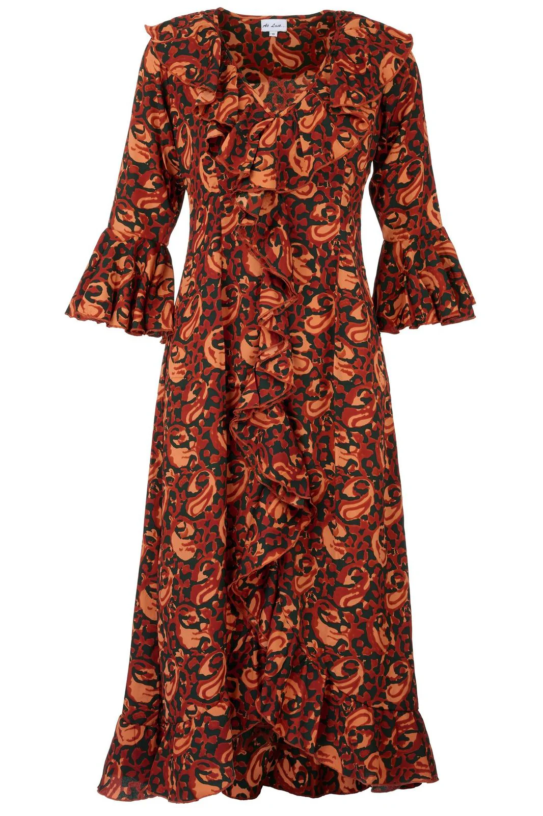 Felicity Midi Dress in Autumn Swirl - Image 3