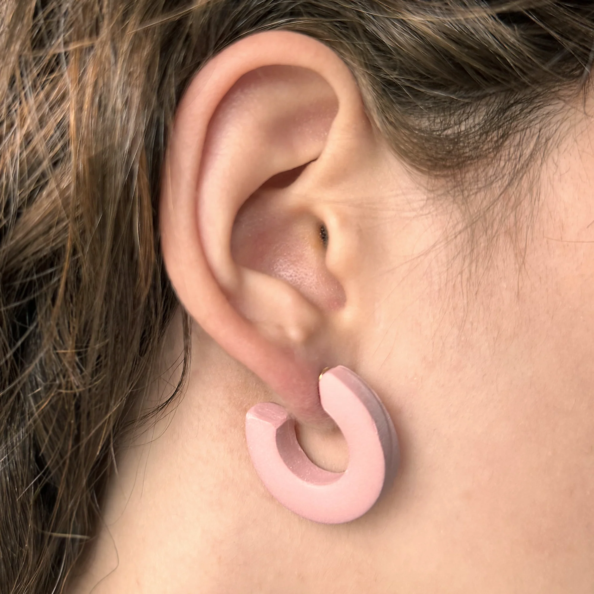 Fiesta| Blush | Hoop Earrings