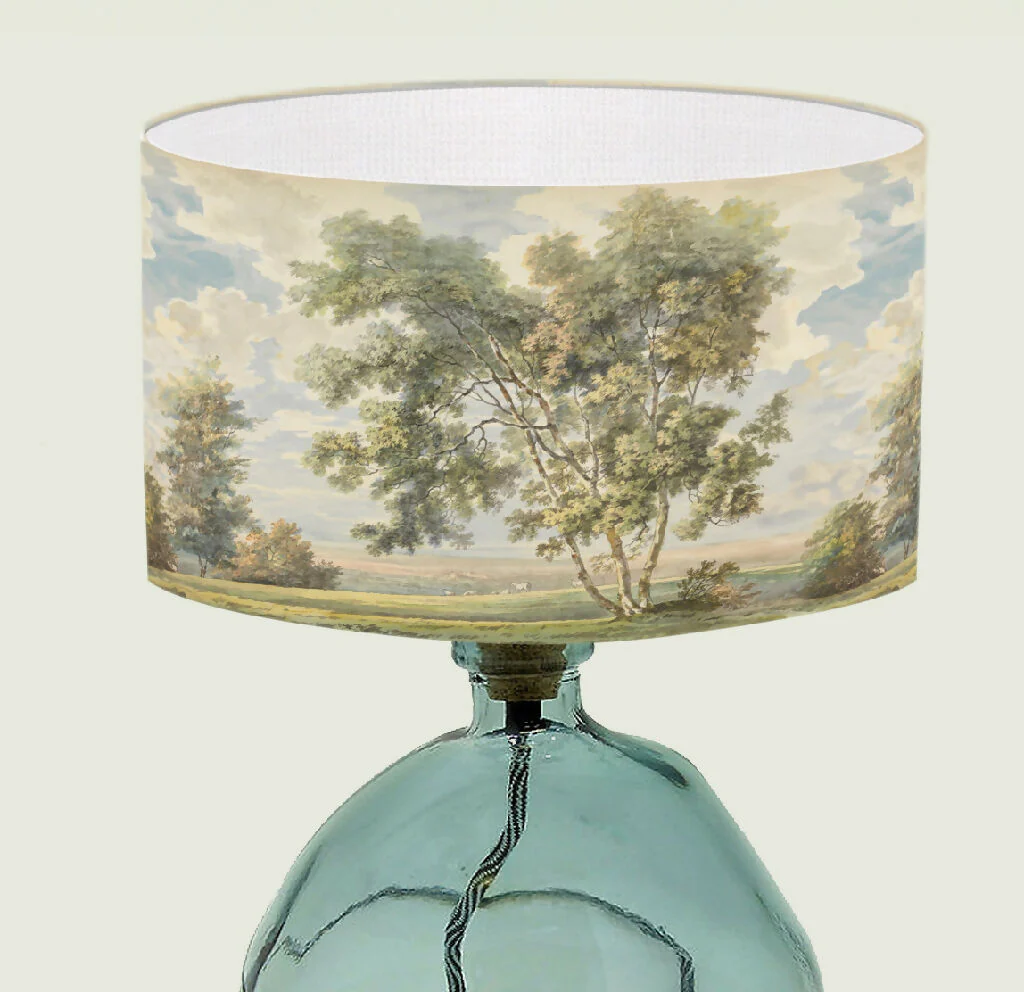 Fine Art Watercolour Landscape Lampshade - Image 2