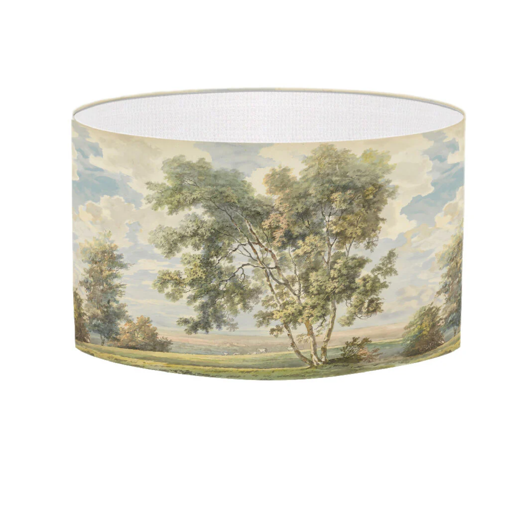 Fine Art Watercolour Landscape Lampshade - Image 3