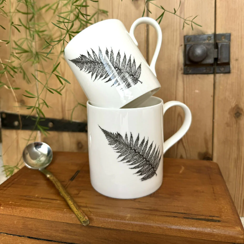 Fine Bone China Fern Mug - Image 2