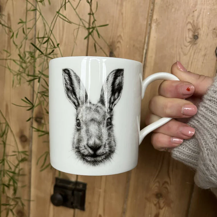 Fine Bone China Hare Mug - Image 2