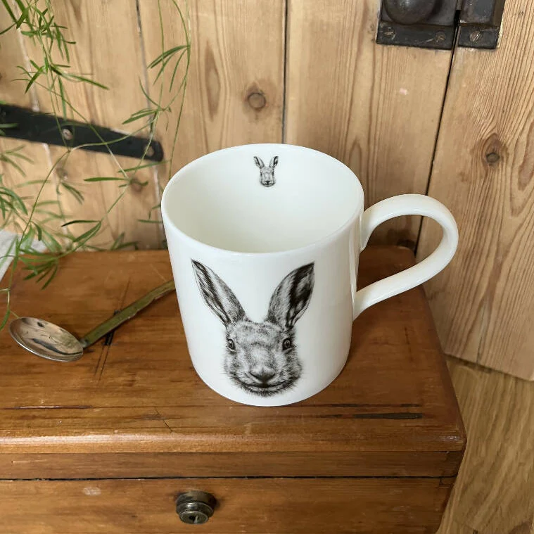Fine Bone China Hare Mug - Image 3