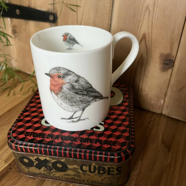 Fine Bone China Robin Mug - Image 5