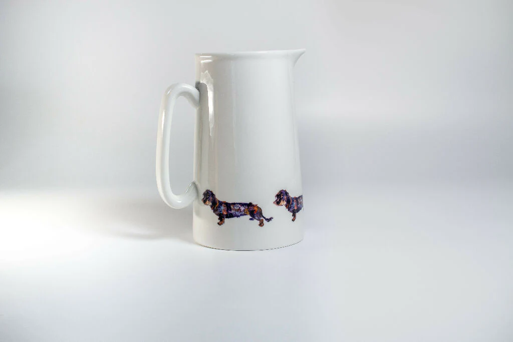 Fine China Dachshund Jug - 2 Pint or Half Pint Options - Image 5