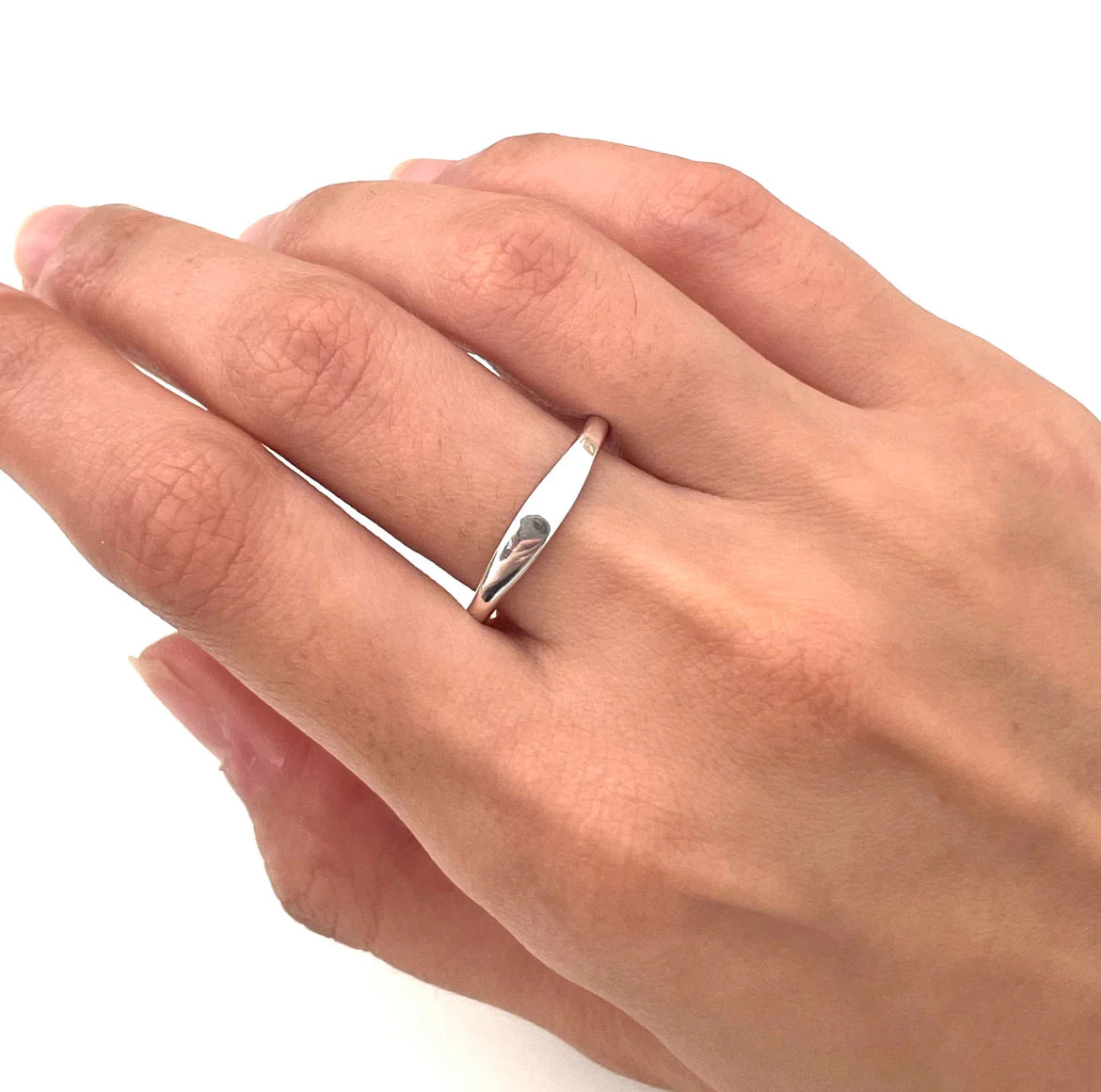 Fine Sterling Silver Signet Ring - Image 7