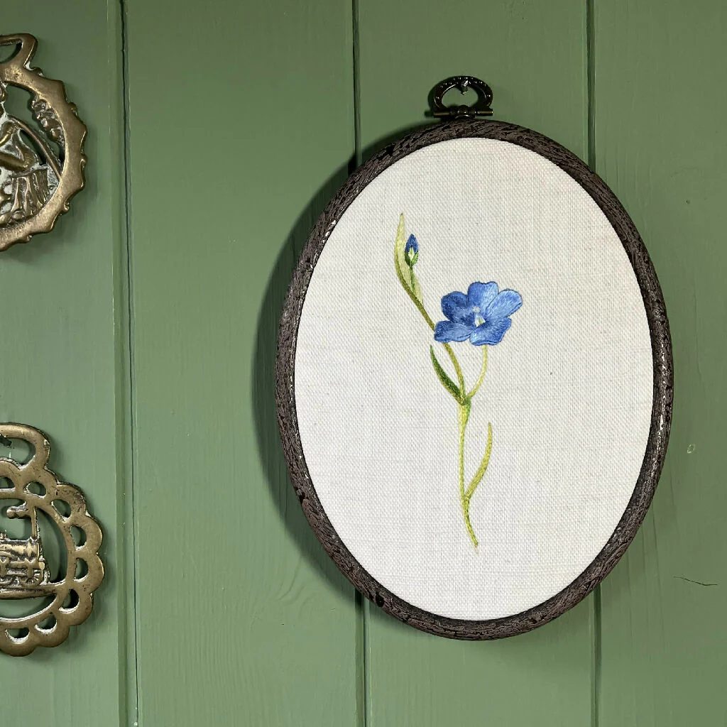 Flax Flower Silk Shading Embroidery Kit - Image 3
