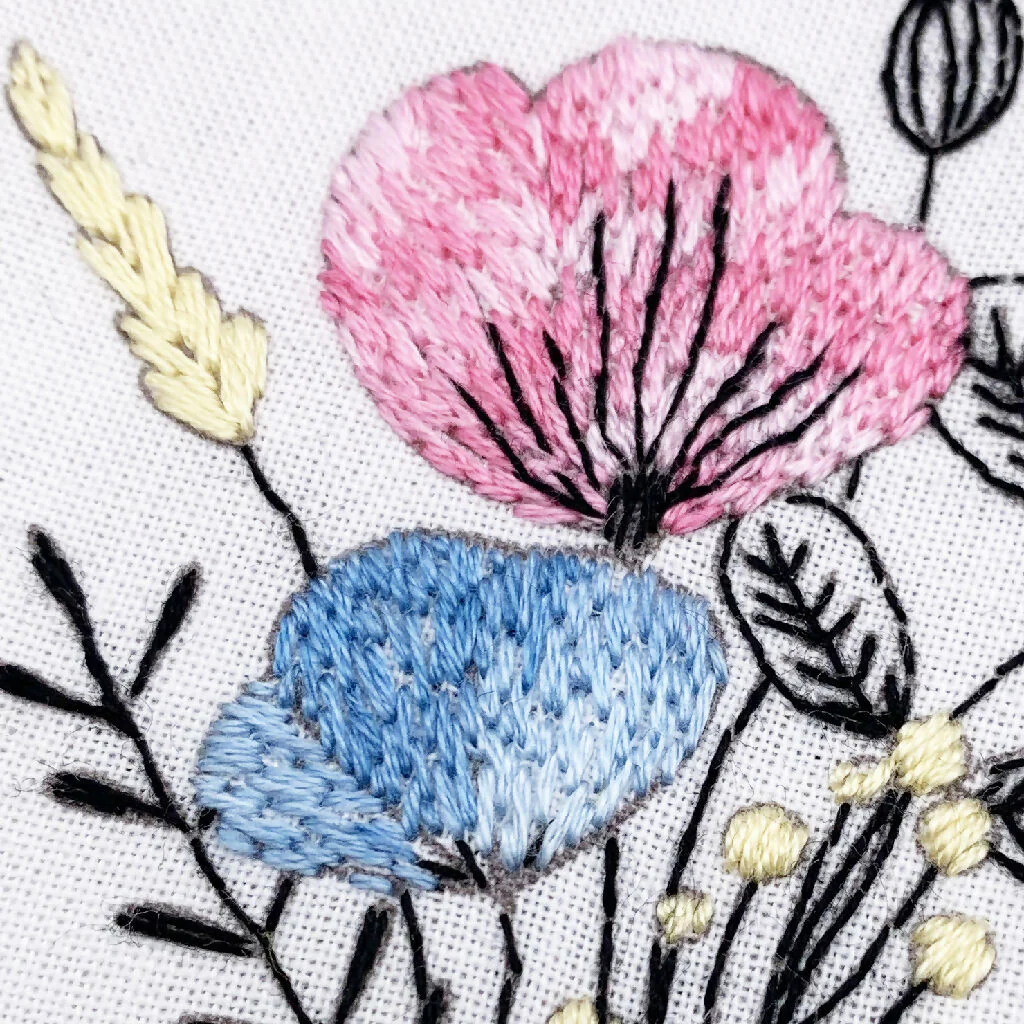 Floral Embroidery Kit - Image 3