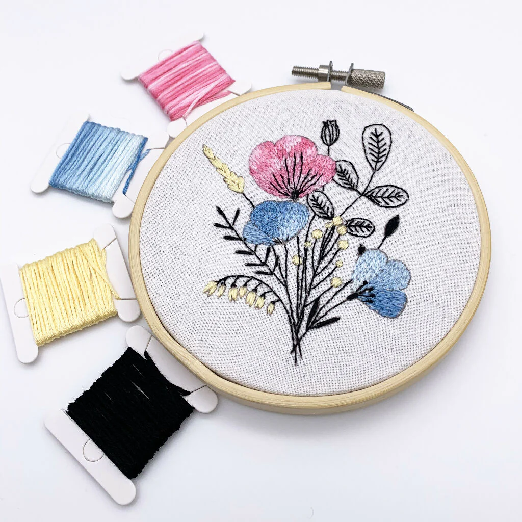 Floral Embroidery Kit - Image 4
