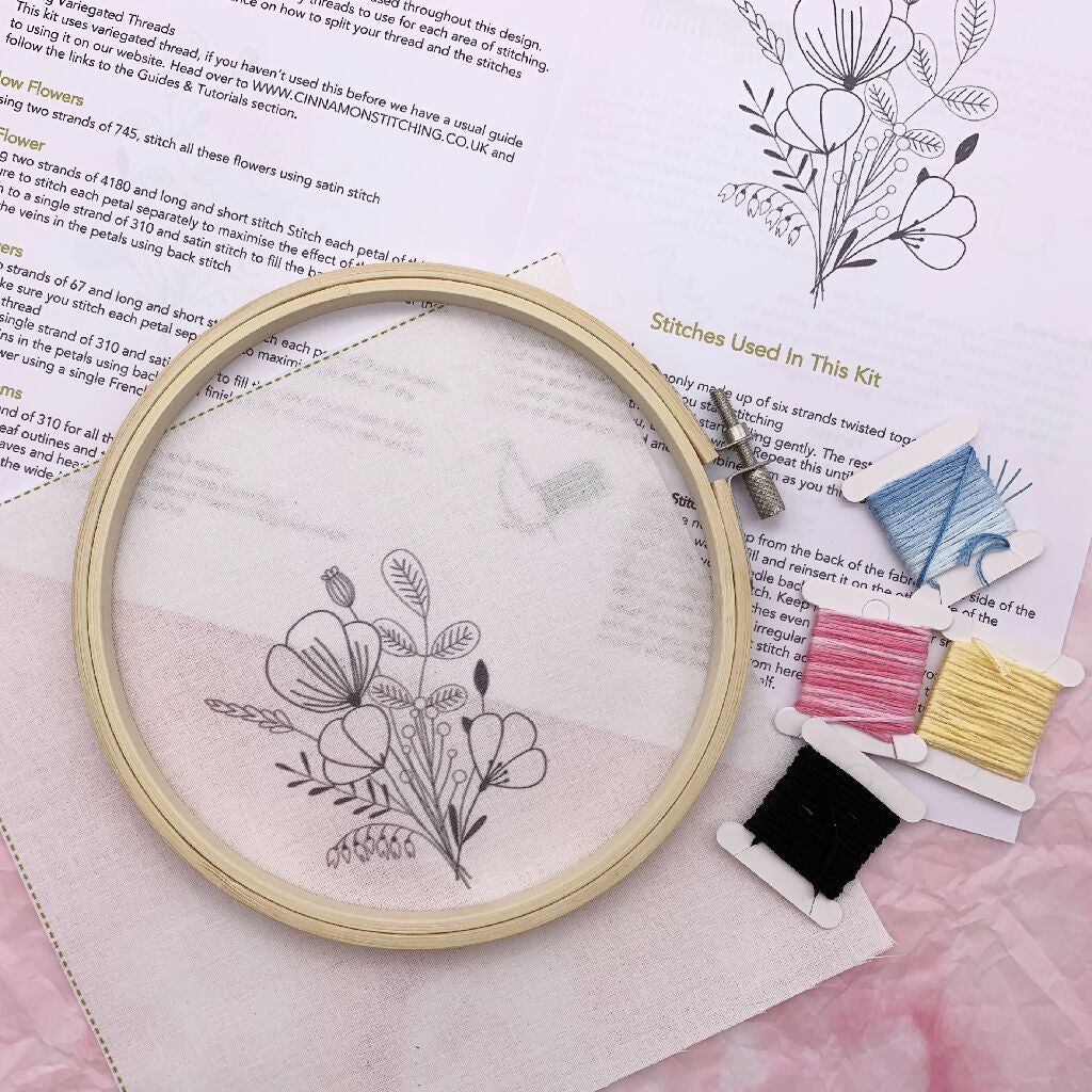 Floral Embroidery Kit - Image 8