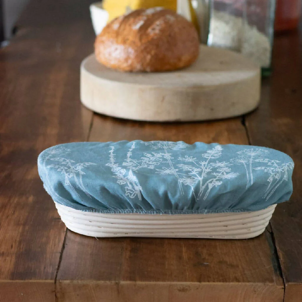 Floral Oval Linen Banneton/Bowl Cover - Image 2