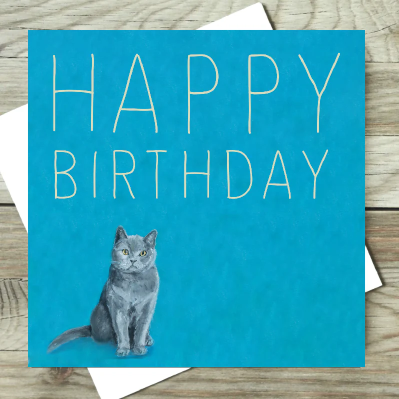 Florence Cat Card Blank or Birthday - Image 2