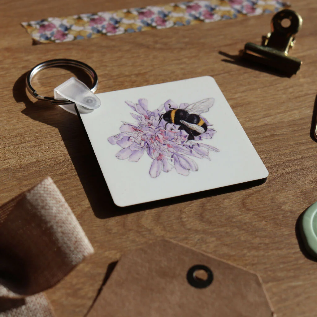 Flower Bee Keyring - Image 2