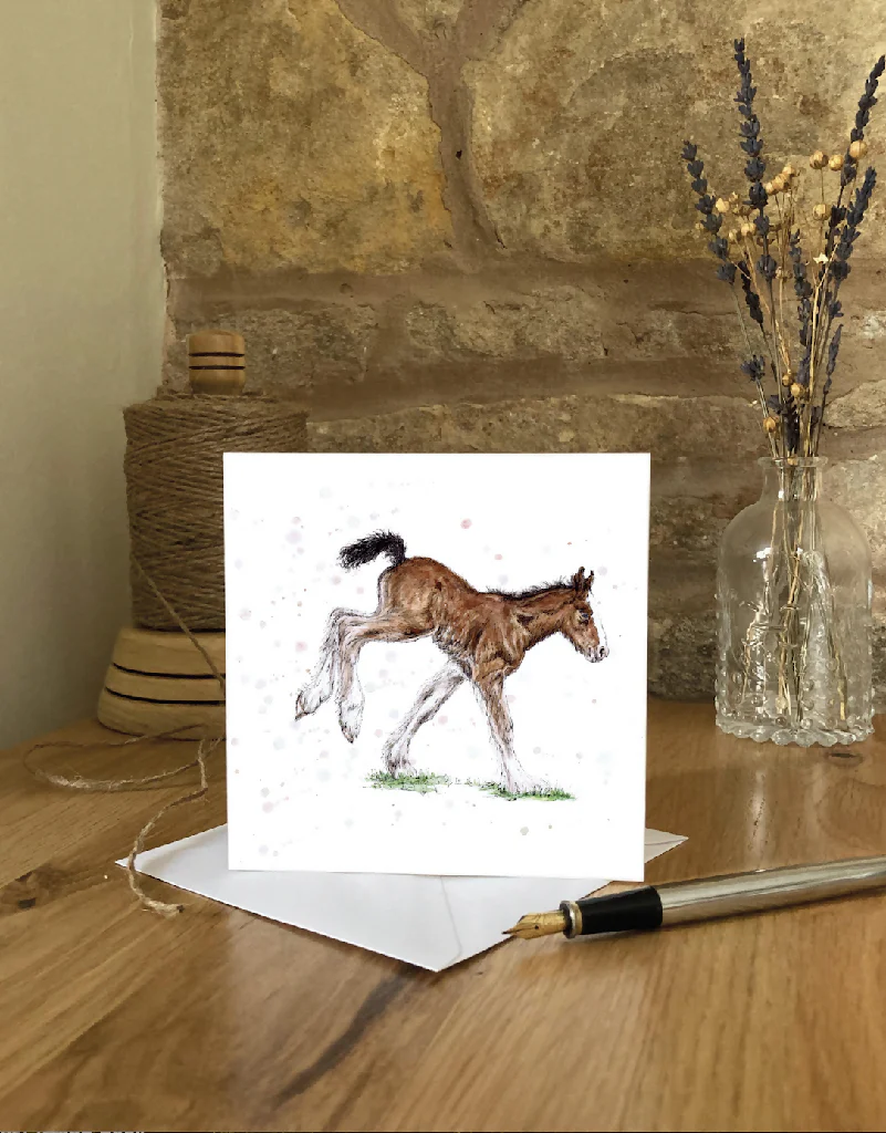Foaling Around| Greetings Card