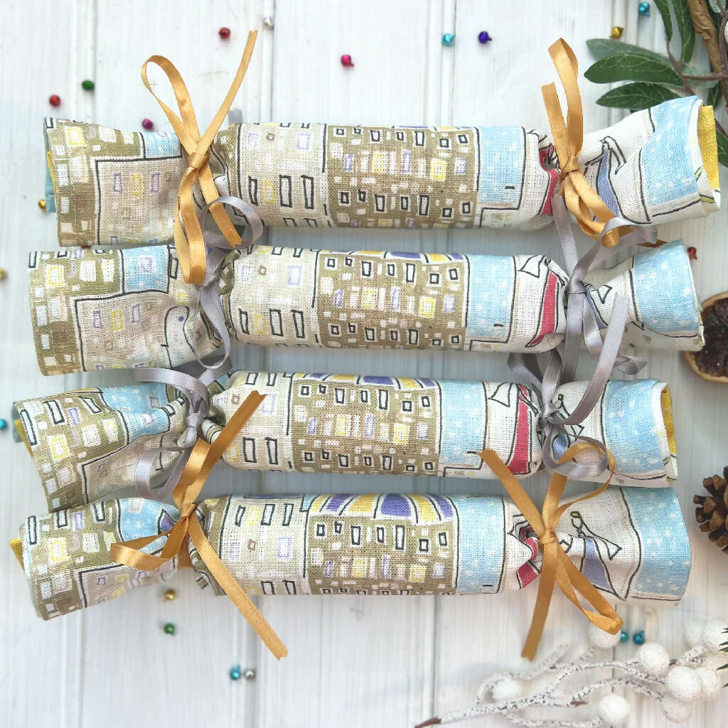 'Following the Star' Linen Napkin Crackers - Image 2