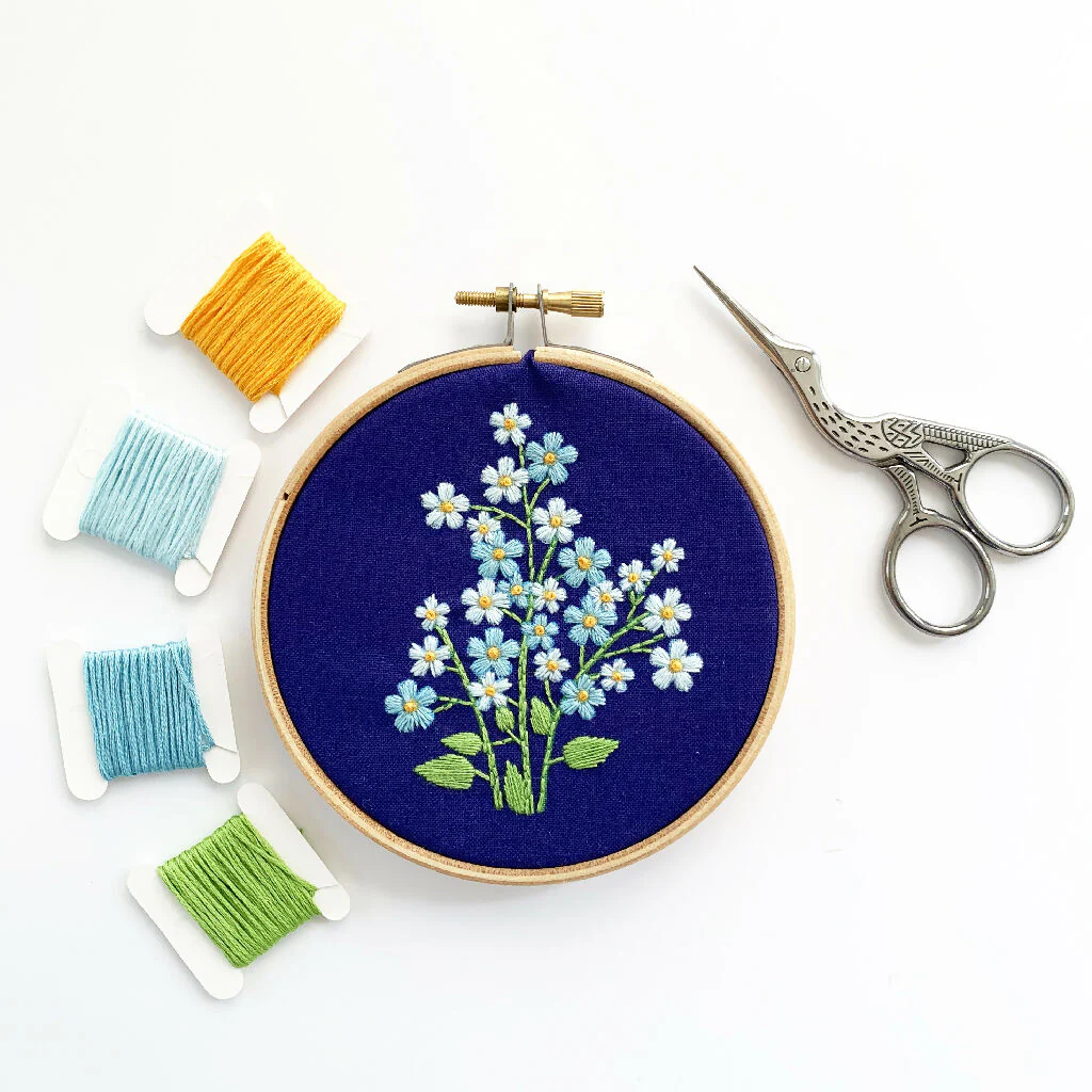 Forget Me Not Embroidery Kit - Image 7