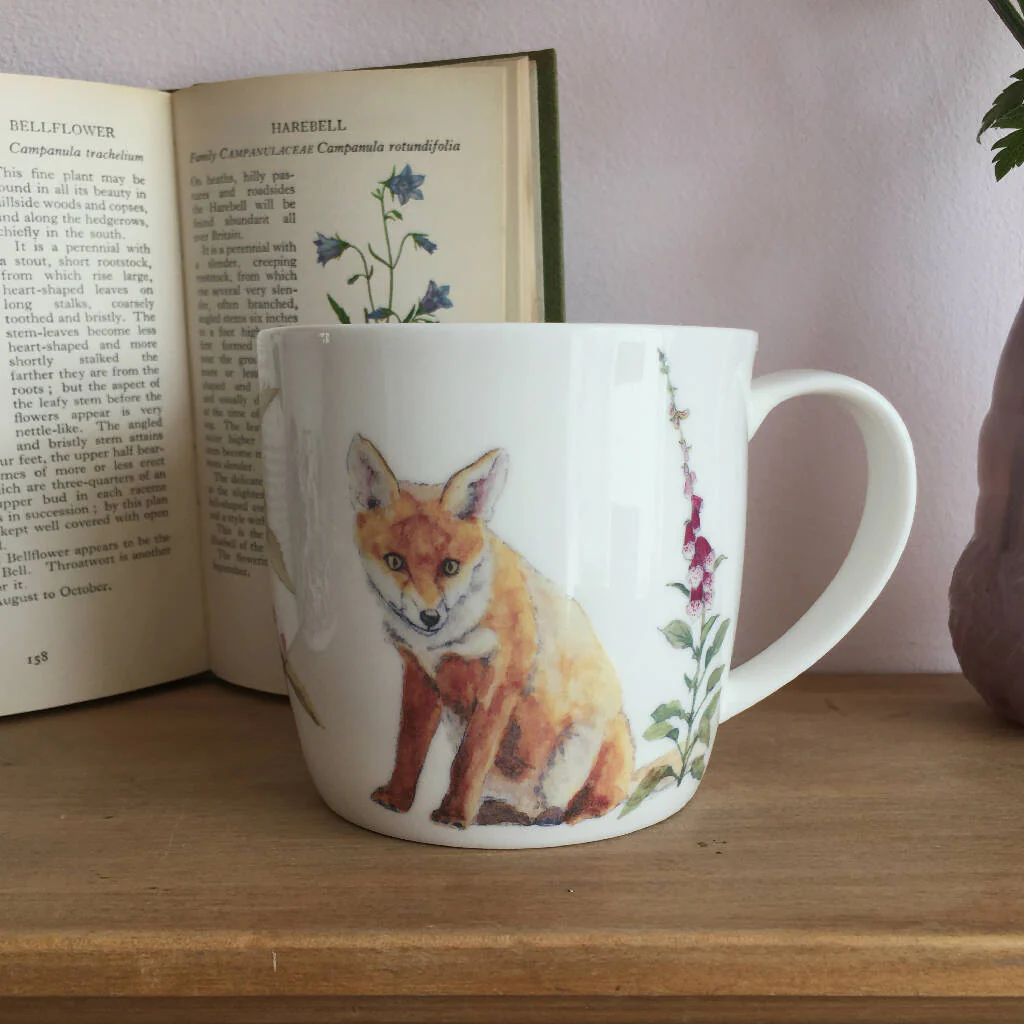 Fox and Foxglove Bone China Mug - Image 4