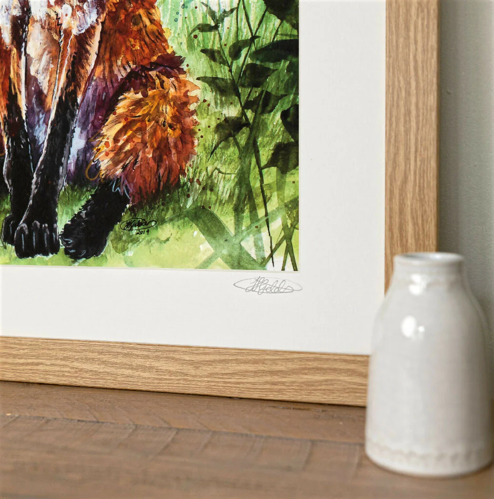 Fox & Foxgloves Limited Edition Print 'Bee Happy' | Jina Gelder Illustration - Image 6