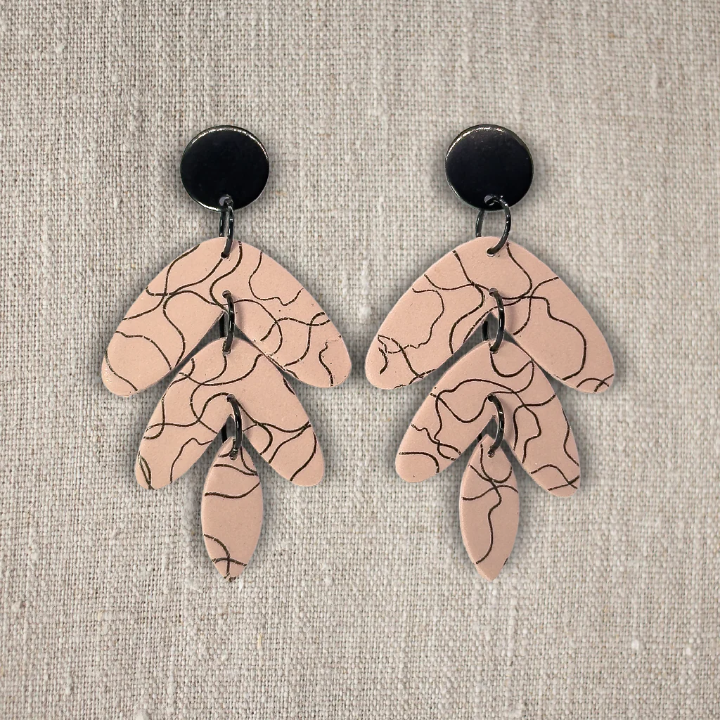 Frida | Blush | Statement Earrings