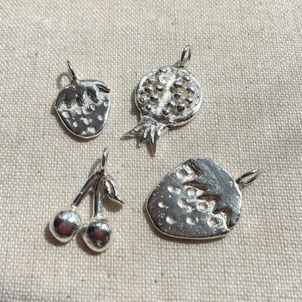 Fruit Sterling Silver Pendant necklace