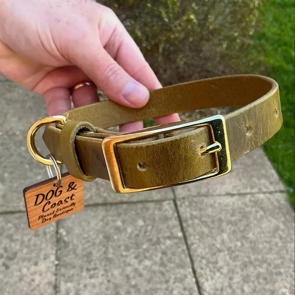 Full Grain Leather Dog Collar - Image 2