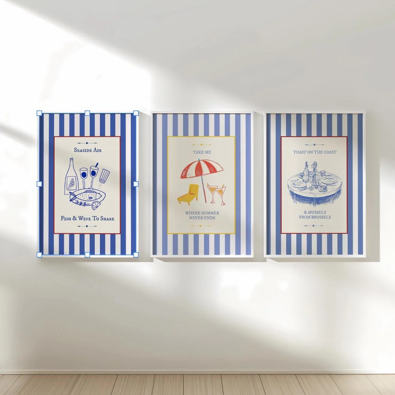 Fun Coastal Art Print Graphic Kitchen Wall Art - Image 5