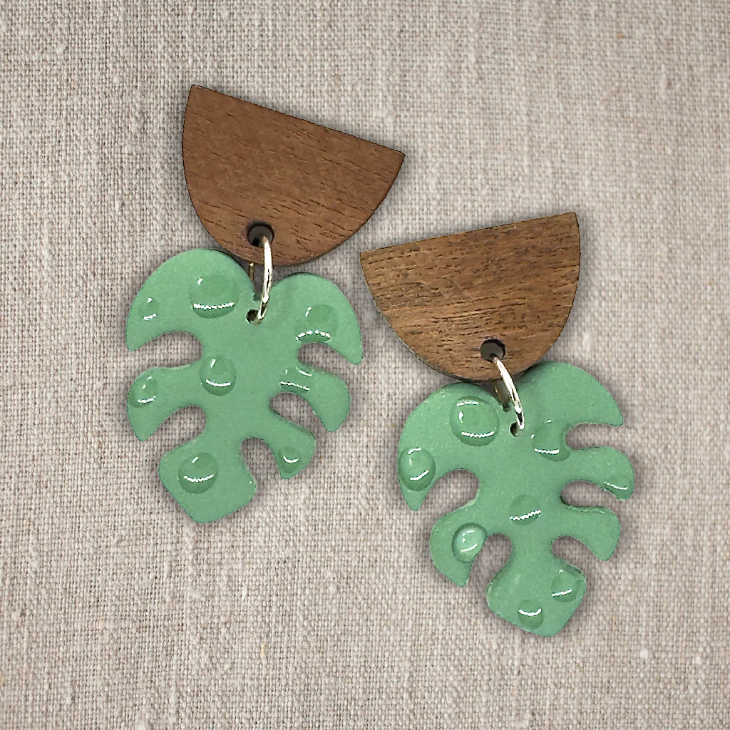 Gala | Khaki | Drop Earrings - Image 2