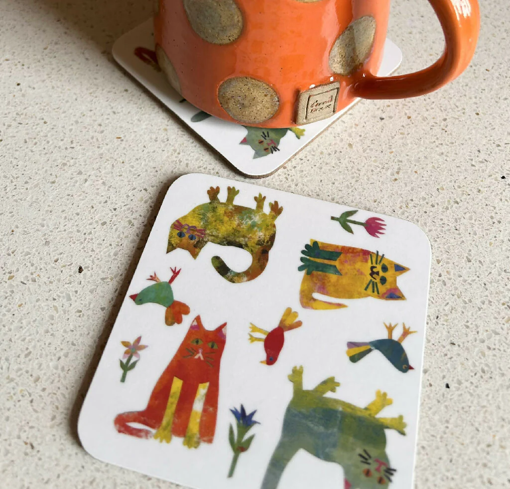 Garden Cats coaster