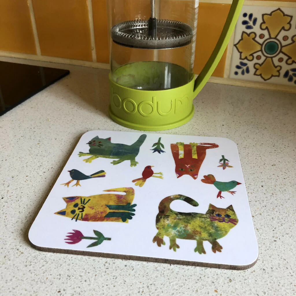 Garden Cats pot stand/trivet